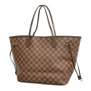 LOUIS VUITTON Brown Damier Neverfull MM Tote Bag